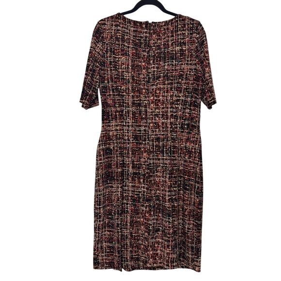 Anne Klein Sheath Dress Size 12 Multicolor Bodycon Stretch Work Office Career - Picture 8 of 8